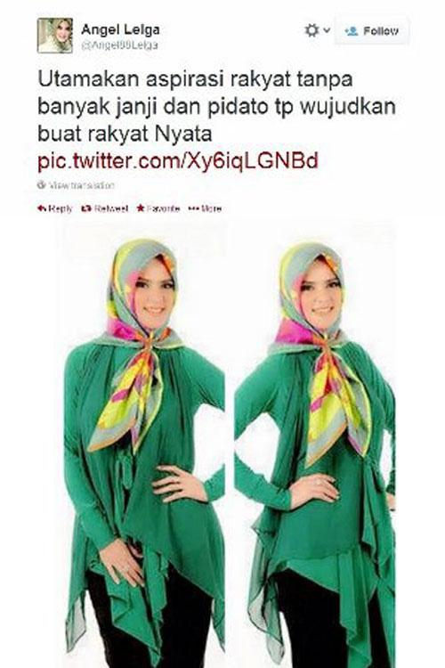 Twit dan gambar yang dianggap tidak nyambung | Photo copyright Merdeka.com