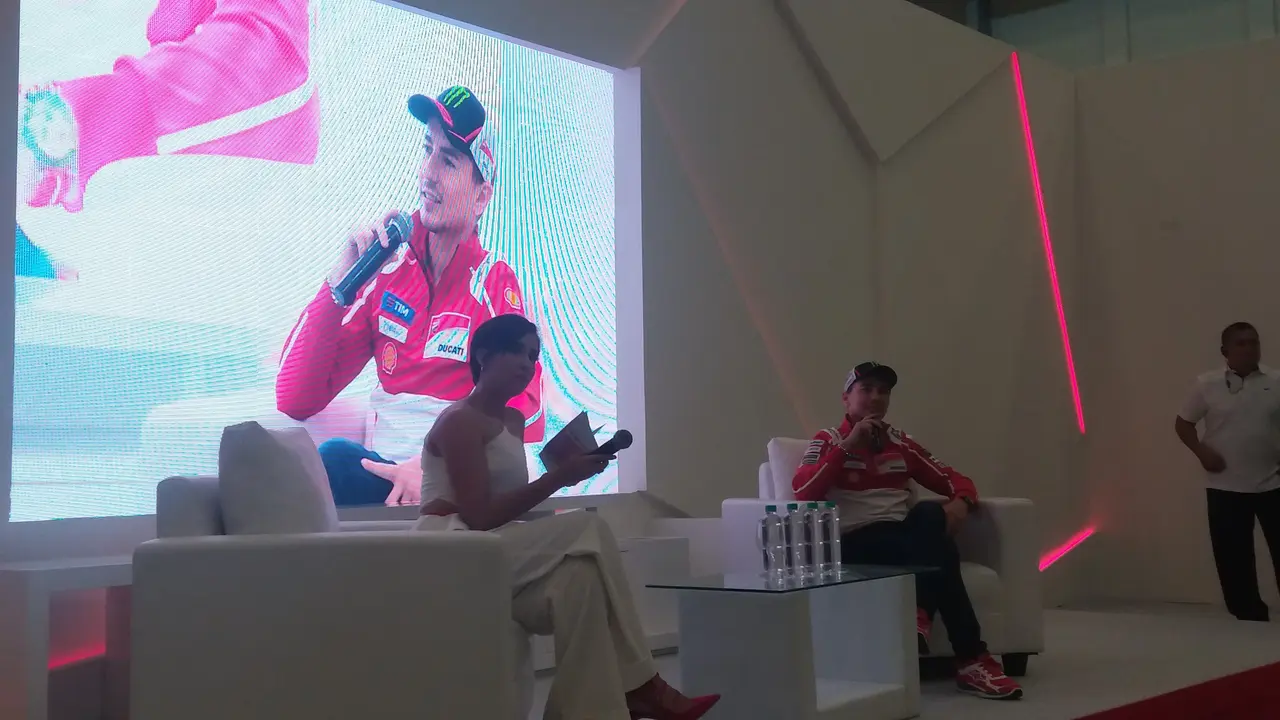 Pembalap Ducati Jorge Lorenzo (Liputan6.com / Windi Wicaksono)