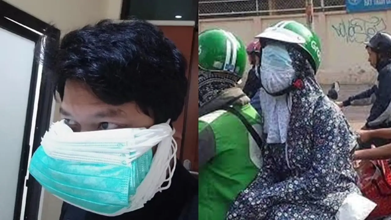 6 Kelakuan Orang Pakai Masker Rangkap Ini Kocak, Bikin Geleng Kepala