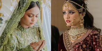 Lihat di sini beberapa potret detail makeup pengantin memukau Putri Isnari yang menikah pakai beberapa adat.