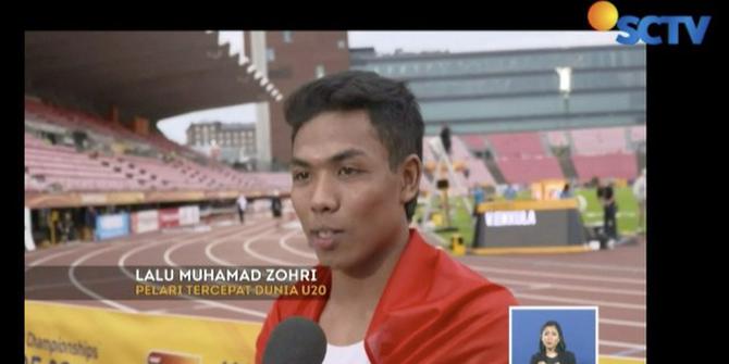 Momen Bersejarah Lalu Muhammad Zohri Jadi Pelari Tercepat Kejuaraan Atletik Dunia