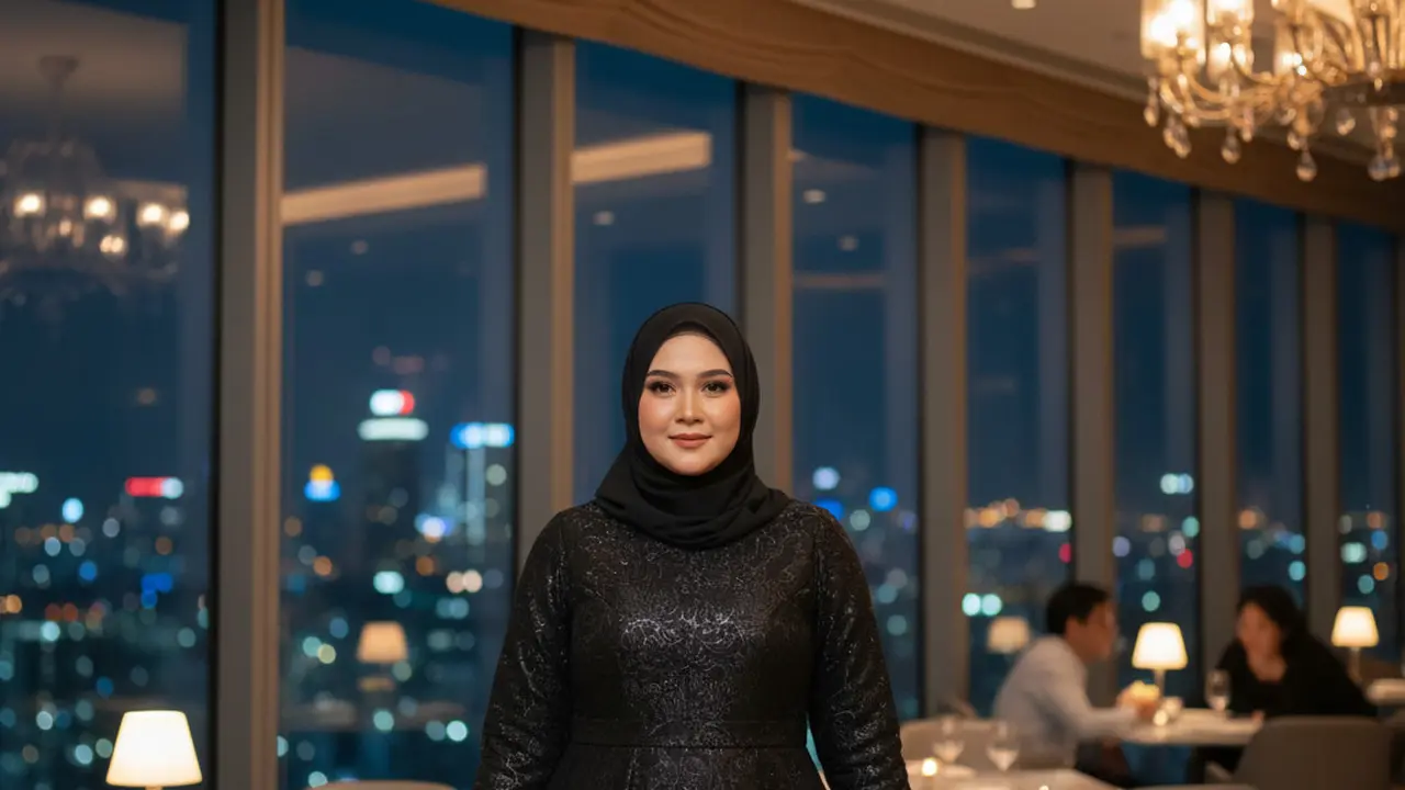 Model Gamis Brokat Modern Big Size