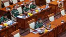 Suasana saat Kepala Staf TNI Angkatan Laut (Kasal) Laksamana TNI Yudo Margono mengikuti uji kelayakan dan kepatutan (fit and proper test) calon Panglima TNI di Komisi I DPR, Kompleks Parlemen, Senayan, Jumat (2/12/2022). Laksamana TNI Yudo Margono merupakan calon tunggal Panglima TNI yang diusulkan oleh Presiden Joko Widodo. (Liputan6.com/Angga Yuniar)