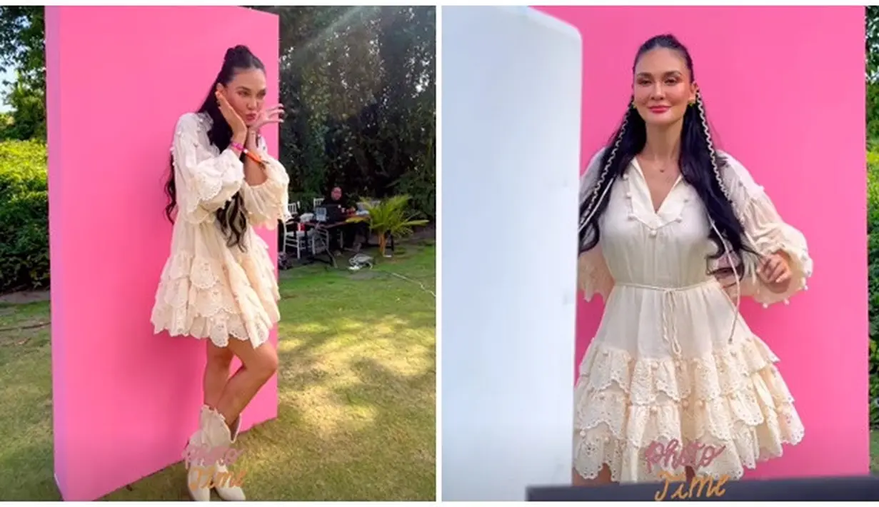Kenakan sepatu boots dengan warna senada dengan busananya, Luna Maya tampil makin keren. Menginjak usia kepala 4, tak mengurangi pesona artis yang sudah memulai kariernya sejak tahun 1999 ini. Acara ulang tahunnya bertema festival musik yang digelar tahunan yakni Coachella, tak lupa wristband atau gelang yang dipakai saat konser menjadi salah satu barang wajib di acara Lunachella. (Liputan6.com/IG/@lunamaya)