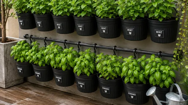 Kebun Daun Mint dan Kemangi di Pagar Rumah: ChatGPT