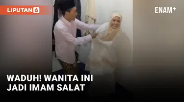 Viral! Wanita Jadi Imam Diduga Permainkan Salat