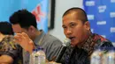 Dalam diskusi yang membahas Pilkada langsung atau tidak langsung, politisi PAN, Yandri Susanto menambahkan tingginya biaya pilkada langsung menjadi preseden baik bagi pemerintahan Jokowi-JK untuk penghematan, (13/9/14). (Liputan6.com/Herman Zakharia)