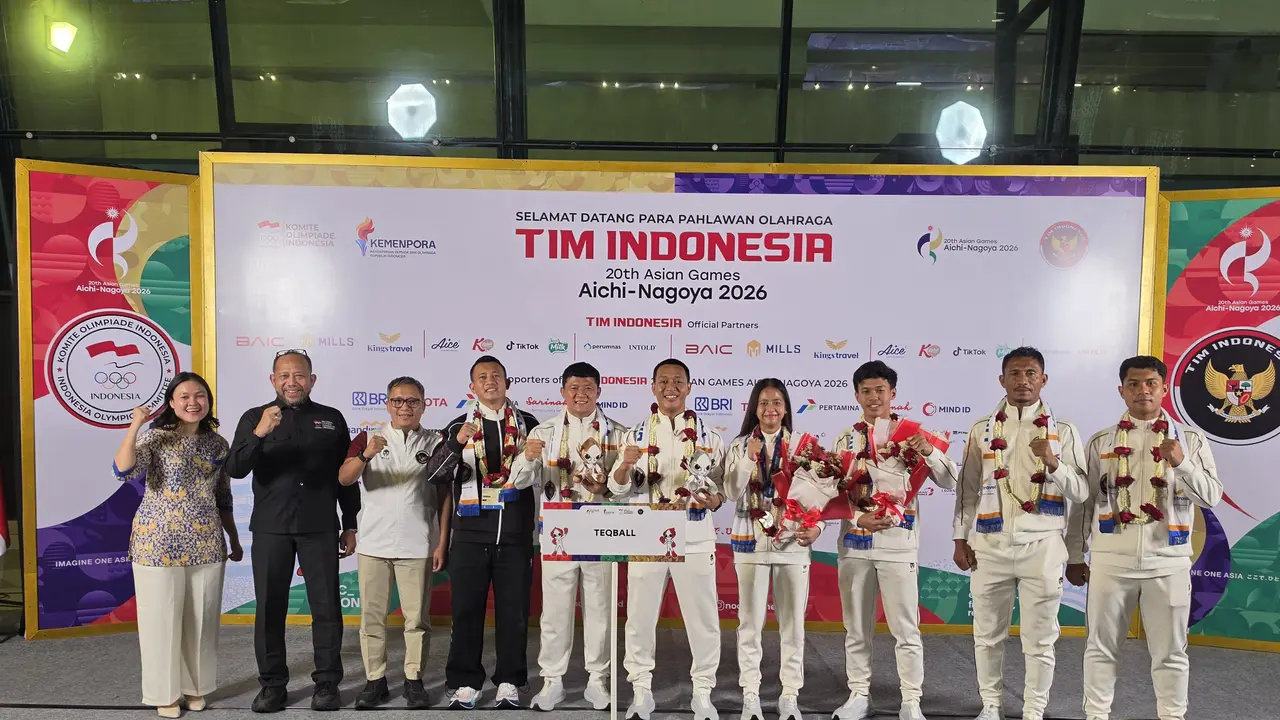 Kepulangan atlet teqball Indonesia dari Asian Games 2026