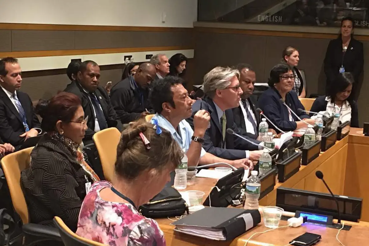 Menteri KKP Susi Pudijiastuti saat menghadiri RARE Side Event’s The Forgotten Fisheries di New York (Foto: Dok KKP)
