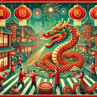 Tahun Baru Imlek 2025&nbsp;Shio Ular Kayu. (Ilustrasi by AI)&nbsp;