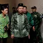 Ketua Umum Partai PPP, Romahurmuziy saat tiba dalam Pembukaan Musyawarah Kerja Wilayah PPP DKI Jakarta, Senin (23/2/2015). Romahurmuziy yakin partai PPP akan menjadi peringkat nomer satu dalam pemilu yang akan datang. (Liputan6.com/JohanTallo)