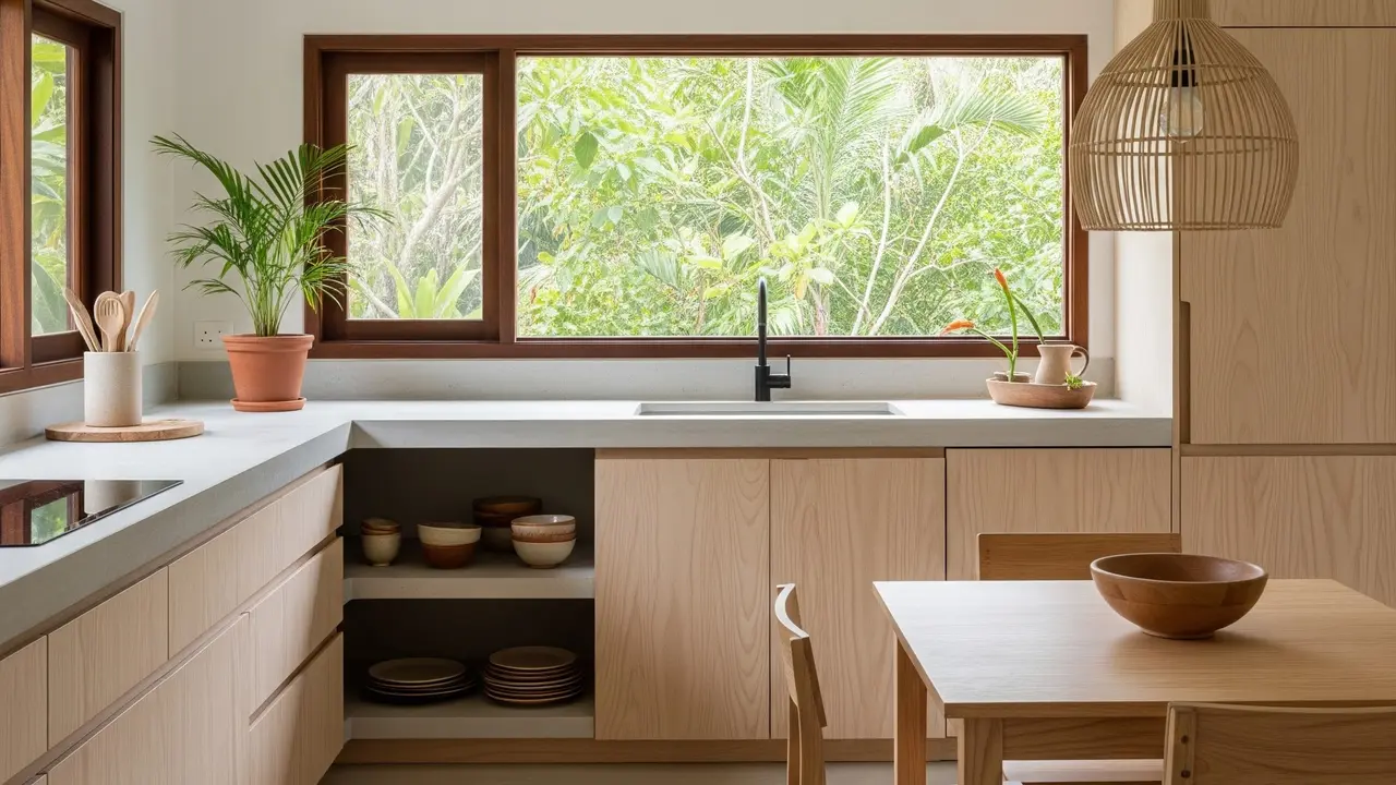 Model Dapur Tropis Minimalis untuk Rumah Kampung