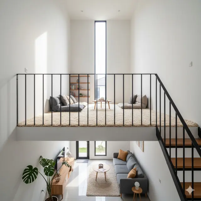 Model Rumah Mezzanine Type 36 Modern