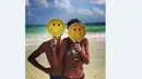 Valentino Rossi berlibur bersama sang kekasih yang seorang model, Linda Morselli, di salah satu pantai di Meksiko. (Facebook)