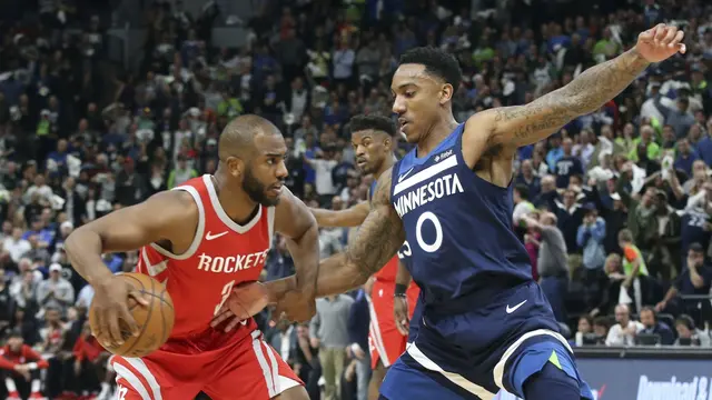 Rockets vs Timberwolves pada gim keempat play-off NBA