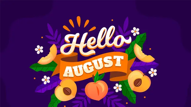Ilustrasi bulan Agustus