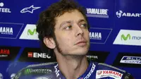 Penampilan Valentino Rossi pada MotoGP seri Valencia, Spanyol, musim lalu. (AFP/Jose Jordan)