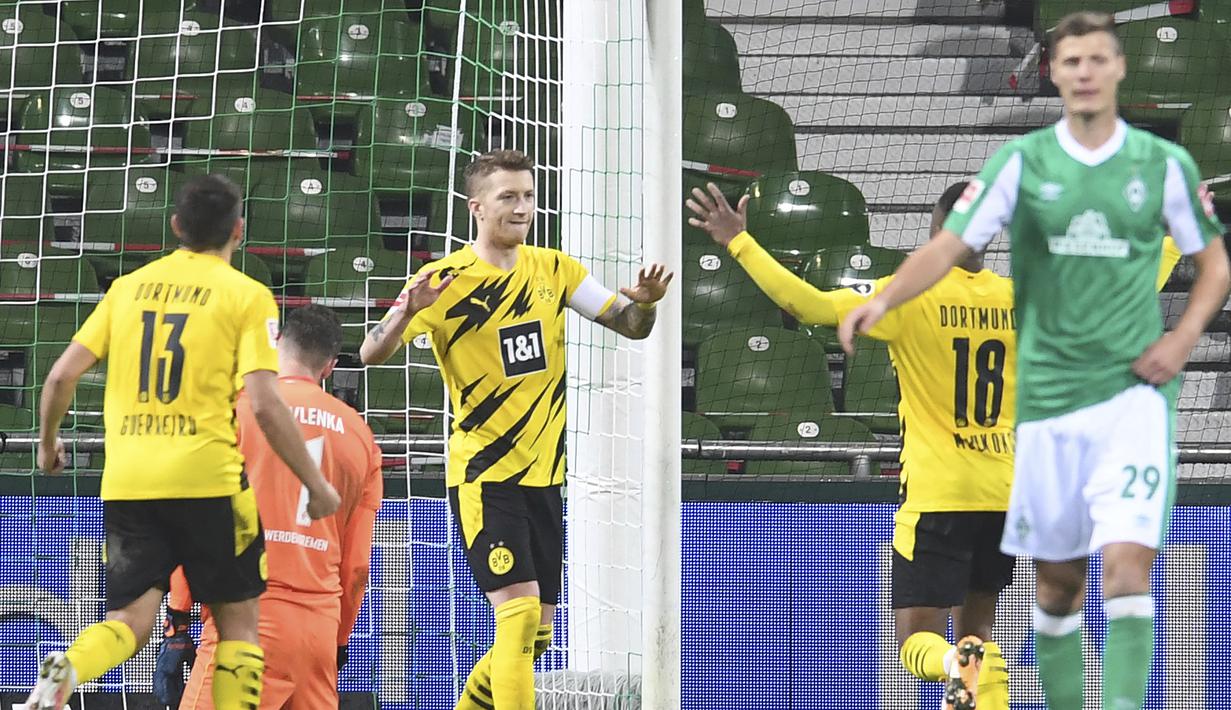 Foto Liga Jerman: Tundukkan Bremen 2-1, Dortmund Naik ke ...