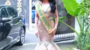 Wanita asal Sumatra Utara itu berhasil menyabet Miss Grand International 2016 dan gelar The Best National Costume lewat kostum yang bertemakan Royal Sigokh khas Lampung. (Adrian Putra/Bintang.com)