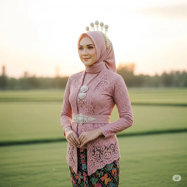 Kebaya Bali Berlapis Furing