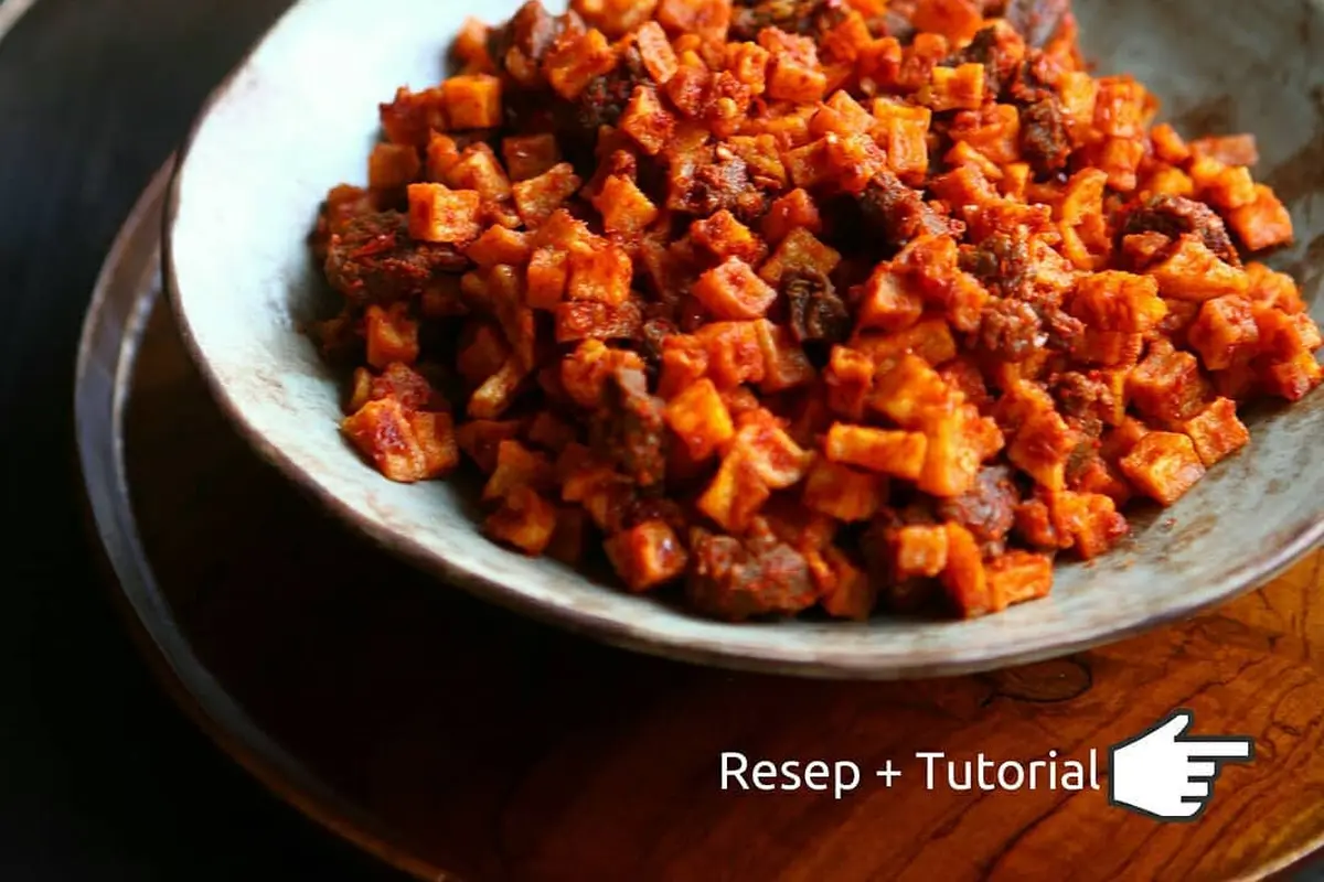 Sambal goreng kentang dengan hati ayam