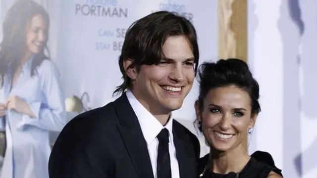 Ashton Kutcher dan Demi Moore