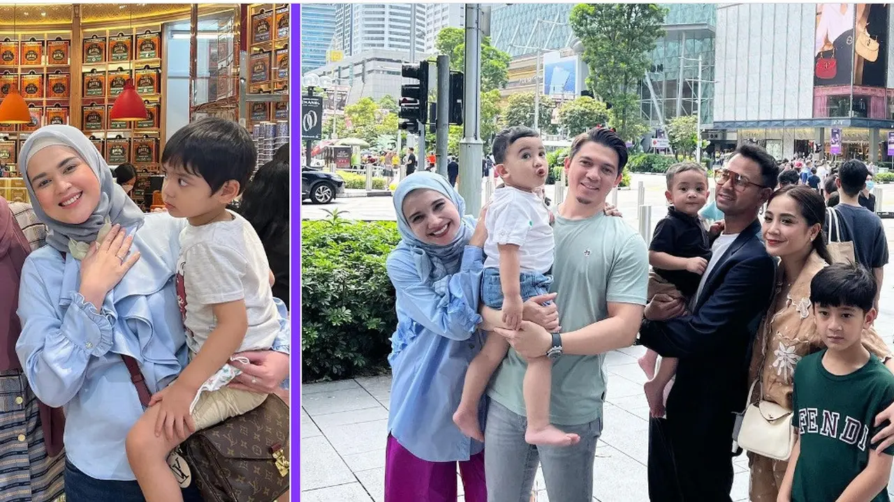 Zaskia Sungkar tak sengaja ketemu teman artis saat di Singapura (Foto: Instagram zaskiasungkar15)