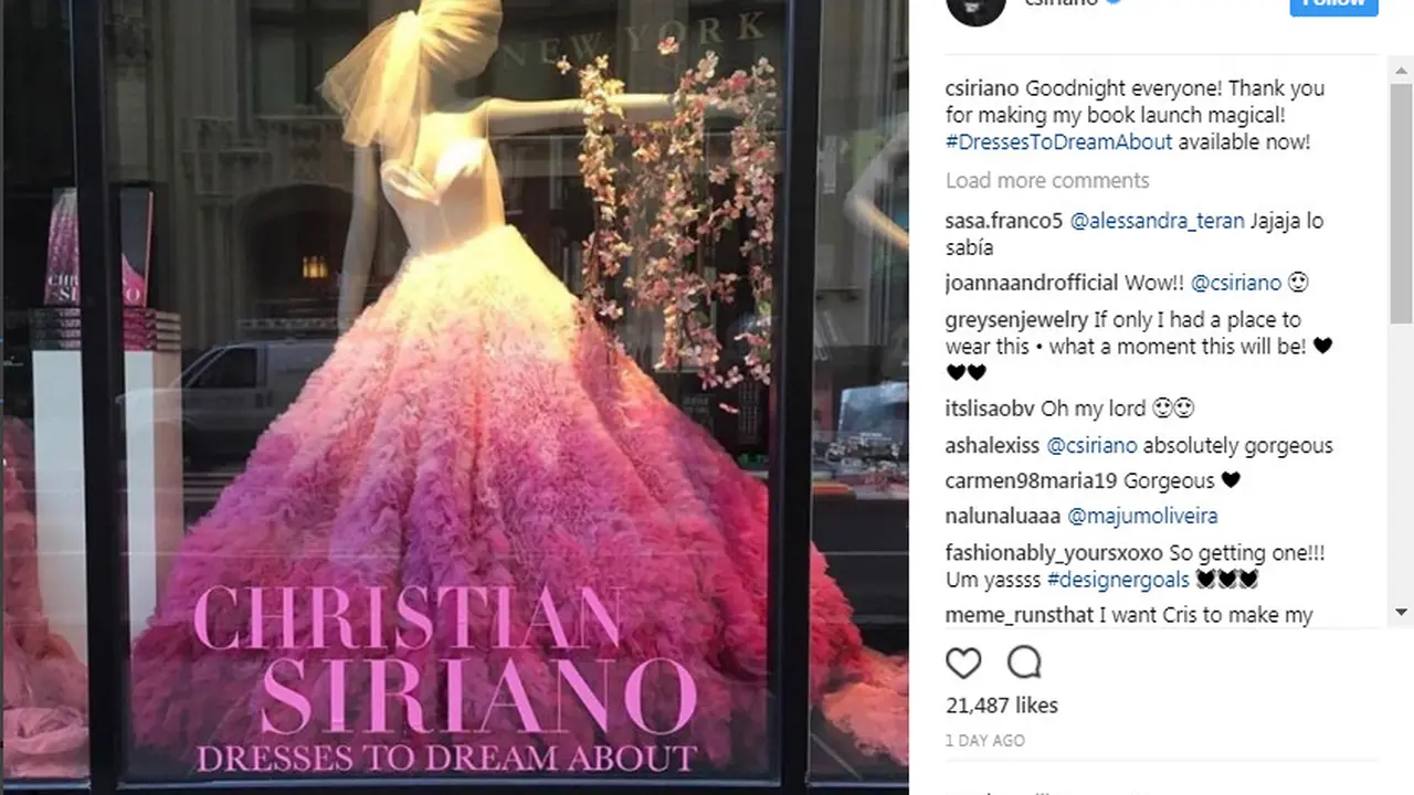 Untuk Anda penggemar rancangan busana Amerika Christian Siriano, jangan sampai melewatkan buku perdana miliknya.