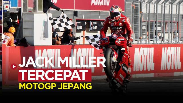 Berita video hasil MotoGP Motegi, Jepang. Jack Miller tercepat sementara Franssco Bagnaia alami Crash