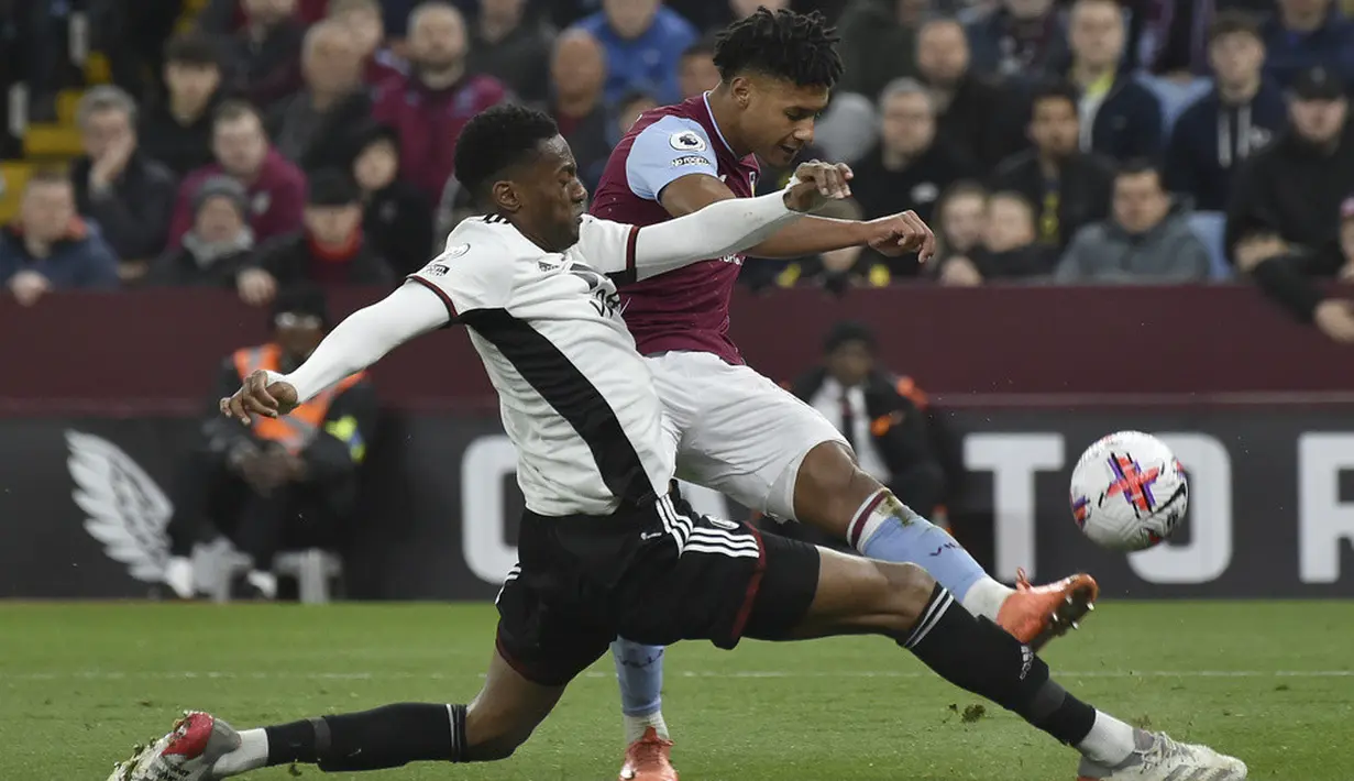 <p>Kali ini, Aston Villa harus berterima kasih kepada bek Tyrone Mings yang mencetak gol kemenangan. (AP Photo/Rui Vieira)</p>