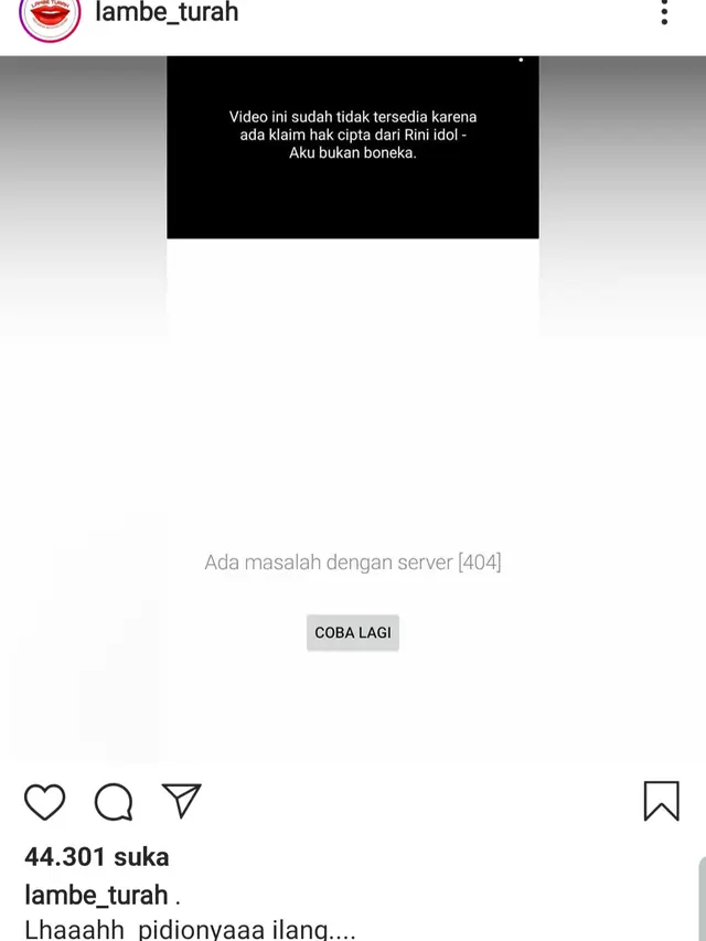 Unggahan Lambe Turah. (Foto: Instagram @lambe_turah)