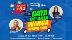 Netizen +62, Selasa, 25 Mei 2021, membahas Gaya Belanja Warga Wkwk Land, bersama host Afifah Khairunnisa dengan narasumber :Psikolog Oktina Burlianti.