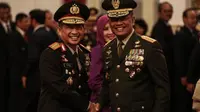 Kapolri Jenderal Tito Karnavian dan Panglima TNI Jenderal Gatot Nurmantyo. (Foto: Liputan6.com/Faizal Fanani)