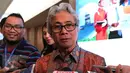 Dirut Pertamina Dwi Soetjipto saat konferensi pers di Gedung Pertamina, Jakarta, Senin (9/11/2015). Dwi menjelaskan hasil audit forensik Petral Group kepada wartawan yang hadir. (Liputan6.com/Angga Yuniar)