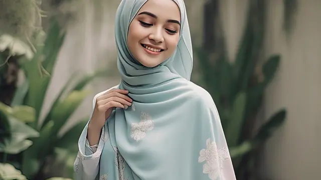 Gamis Warna Pastel Bermotif