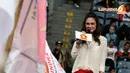 Artis cantik Luna Maya pun tampak berada di antara puluhan ribu simpatisan Partai Gerindra (Liputan6.com/Helmi Fithriansyah)