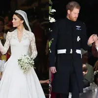 Pangeran William - Kate Middleton dan Pangeran Harry - Meghan Markle. (Town & Country Magazine)