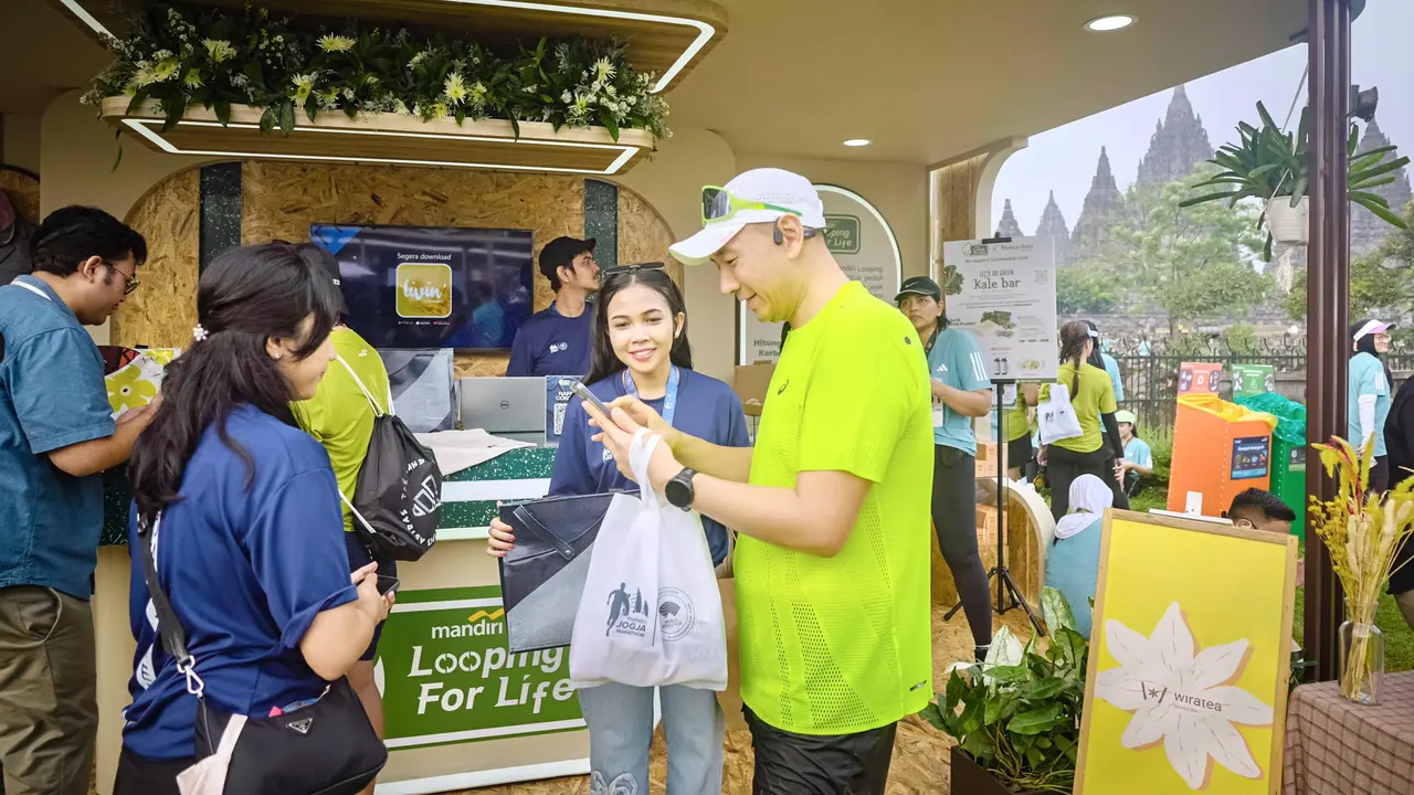 Mandiri Looping for Life Jadi Langkah Nyata Bank Mandiri Dorong Gerakan Hijau di Jogja Marathon 2025