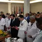 Sejumlah gubernur dan wakil gubernur yang dilantik di Istana bertemu Ketua Umum Nasdem Surya Paloh (Liputan6.com/ Putu Merta Surya Putra)
