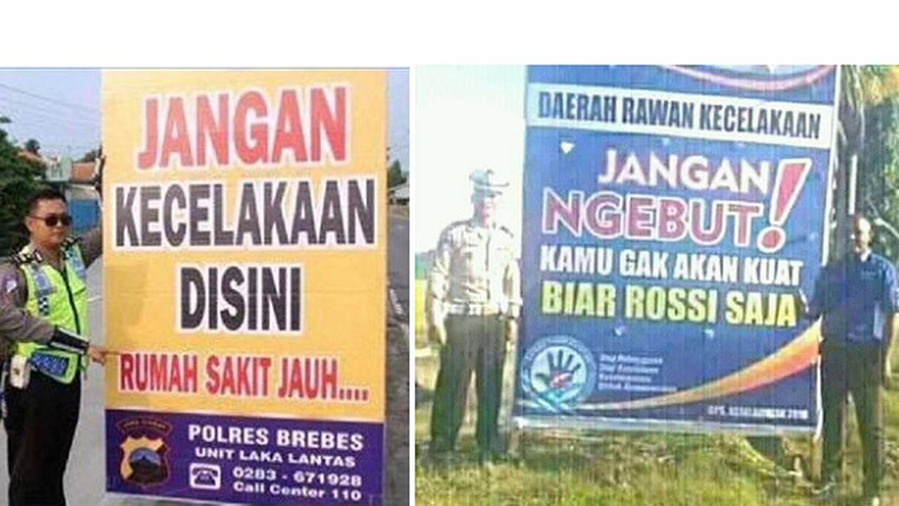 Jelang Mudik Lebaran, Ini Spanduk Lucu Supaya Hati-hati di Jalan