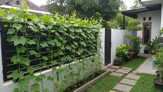 7 Inspirasi Kebun Gambas Rambat untuk Pagar Rumah yang Asri dan Menyehatkan