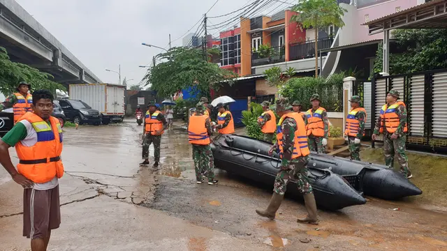 Kawasan Cipinang Melayu, Jakarta Timur, kembali terendam banjir
