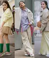 Lihat di sini beberapa ide OOTD street style dari Nagita Slavina saat liburan keluar negeri.