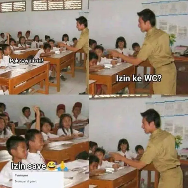 6 Meme Absurd Tanya Jawab di Kelas Ini Bikin Geregetan