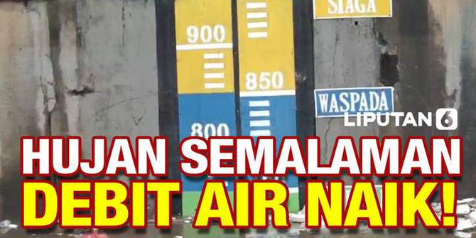 VIDEO: Hujan Semalaman Guyur Jakarta, Debit Air Pintu Manggarai Naik