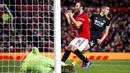 Gelandang Manchester United, Juan Mata, tampak kecewa usai gagal membobol gawang Wolverhampton Wanderers pada laga Premier League di Stadion Old Trafford, Sabtu (1/2/2020). Kedua tim bermain imbang tanpa gol. (AP/Martin Rickett)