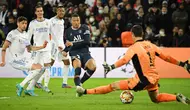 Paris Saint-Germain (PSG) menang dramatis 1-0 atas Real Madrid pada laga leg pertama 16 besar Liga Champions di Parc des Princes, Rabu (16/2/2022)