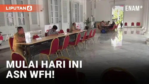 VIDEO: Hari Pertama ASN WFH, Balai Kota Jakarta Sepi