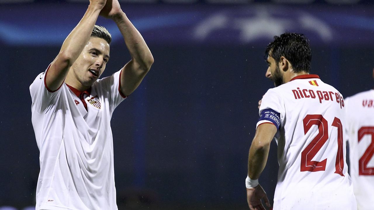 Samir Nasri, pemain Manchester City yang saat ini memperkuat Sevilla