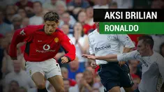 Berita video aksi brilian Cristiano Ronaldo di Manchester United saat laga debut di Premier League. Ronaldo melakoninya pada 16 Agustus 2003.